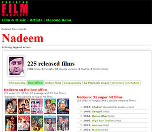 ندیم کے انفرادی فلم ریکارڈز