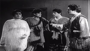 اداکارہ ناہید ، فلم پنڈ دی کڑی (1968) میں مظہرشاہ اور اقبال حسن کے ساتھ